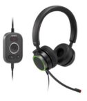 SNOM Cuffie biauricolare A330D USB-A e jack 3.5mm