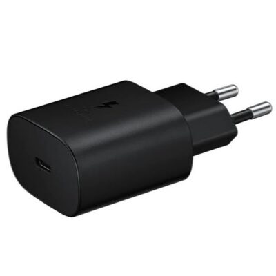 WALL CHARGER 25W TYPEC BLACK NO CAVO