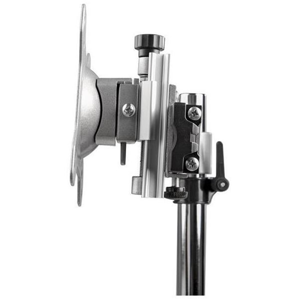 Supporto per due monitor - Orizzontale - Argento