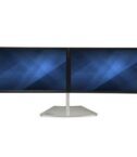 Supporto per due monitor - Orizzontale - Argento