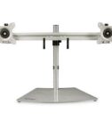 Supporto per due monitor - Orizzontale - Argento