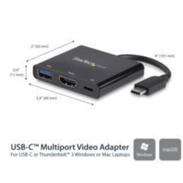 Adattatore USB-C a HDMI 4k +PD