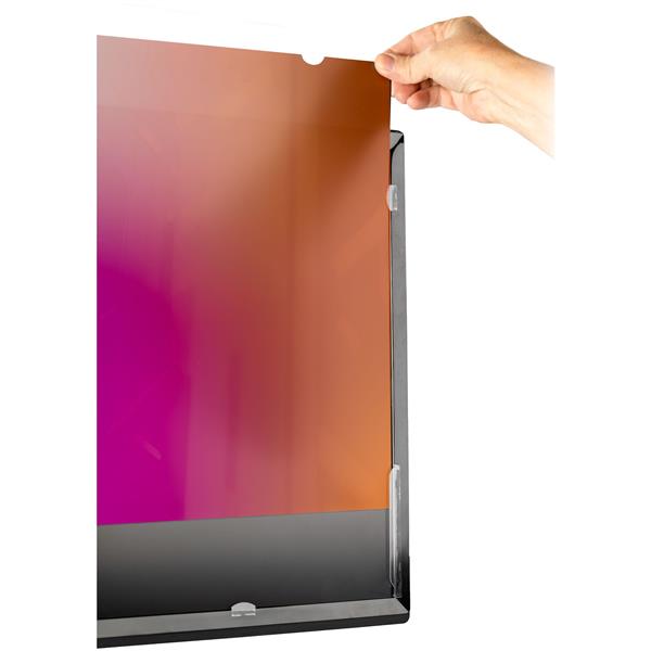 Filtro Privacy Oro per Monitor 24" 16:9, schermo privacy reversibile, Privacy Screen Protector per PC, protezione/schermo rimovibile, +/- 30 gradi