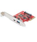 Scheda PCIe a 2 porte USB-A e USB-C