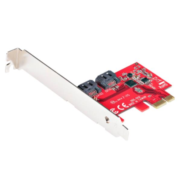 SCHEDA PCI EXPRESS SATA, 2 PT