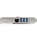 SCHEDA PCIE USB 3.0 3 PORTE/GBE