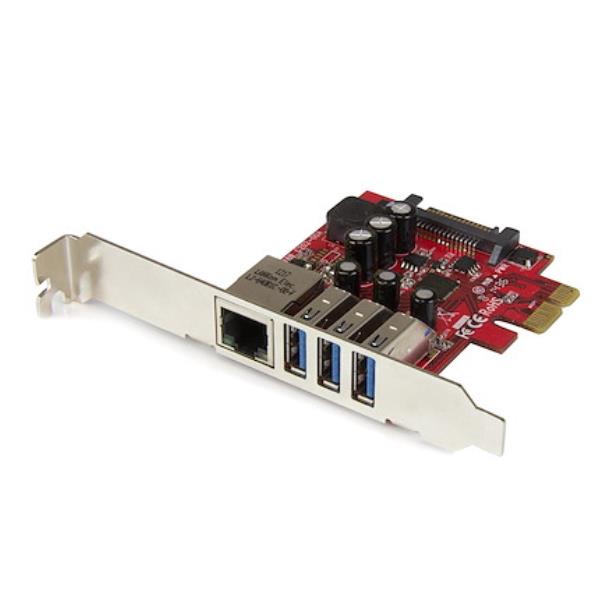 SCHEDA PCIE USB 3.0 3 PORTE/GBE