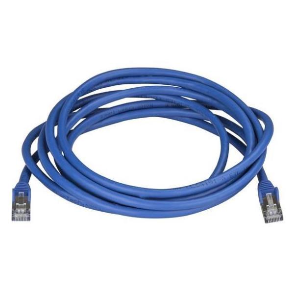 Cavo di Rete Schermato Cat6a STP da 50cm - Blu