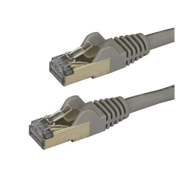 Cavo di Rete Schermato Cat6a STP da 50cm - Grigio