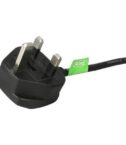 Cavo di Alimentazione per Computer da 2m; Cavo Elettrico AC di Ricambio per PC/Monitor da Spina UK BS1363 a C13, 10A-250V, Omologato UL