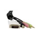Cavo switch KVM DVI-D Dual Link USB 4 in 1 da 1,8m