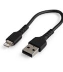 Cavo da USB-A a Lightning da 15cm nero