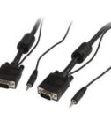 Cavo coassiale VGA 2 m con audio HD15 M/M