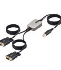 Cavo da USB a seriale a 2 porte da 4m, Viti/dadi DB9 intercambiabili