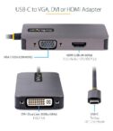 Adattatore USB C a HDMI DVI o VGA