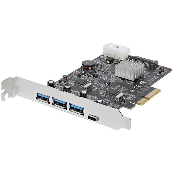 Scheda PCIe 4 Porte USB 3.1 - 3x USB-A a 1x USB-C