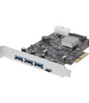 Scheda PCIe 4 Porte USB 3.1 - 3x USB-A a 1x USB-C