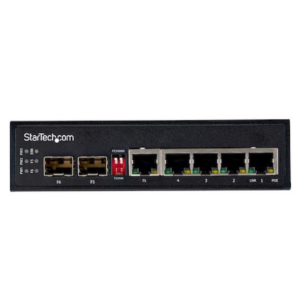 Switch rete LAN industriale a 6 porte
