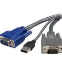 Cavo KVM ultra-sottile VGA USB 2 in 1 1,8 m