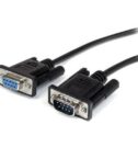 Cavo seriale diretto RS232 DB9 1m nero - M/F