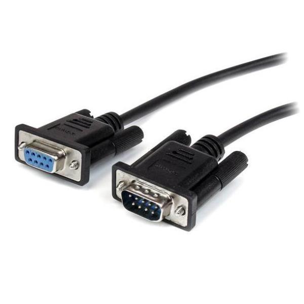 Cavo seriale diretto RS232 DB9 1m nero - M/F