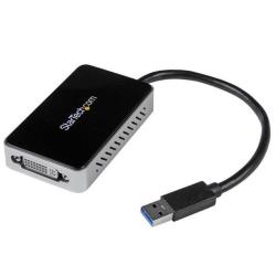 Scheda USB 3.0 a DVI con hub USB