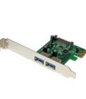 Adattatore scheda SuperSpeed USB 3.0 con 2 porte PCI Express (PCIe) con UASP - Alimentazione SATA