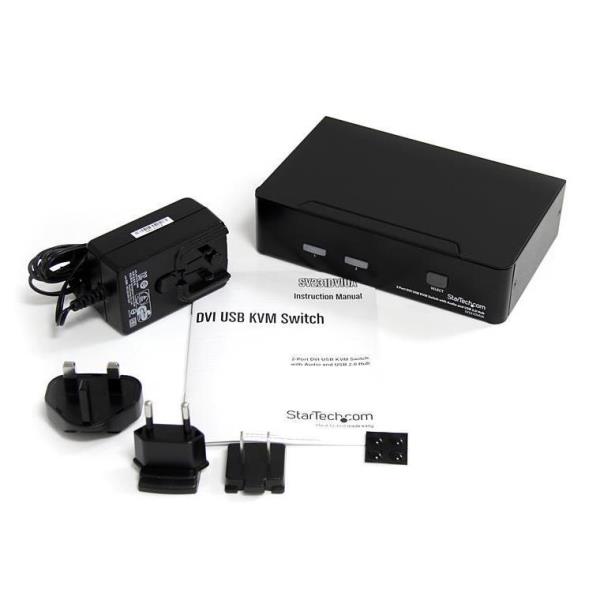 Switch KVM DVI USB 2 porte