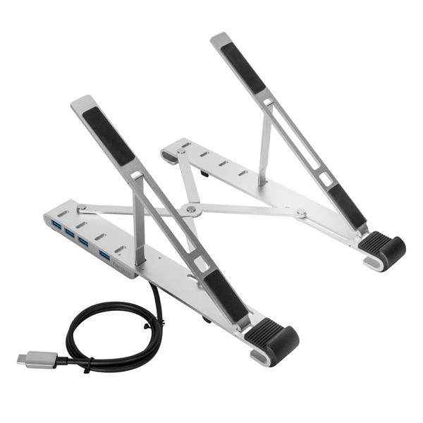 Supporto Portatile con Hub USB-A Integrato