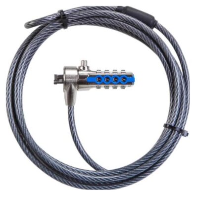 Targus DEFCON™ T-Lock – Cavo di Sicurezza con Combinazione Reimpostabile per Laptop e Desktop