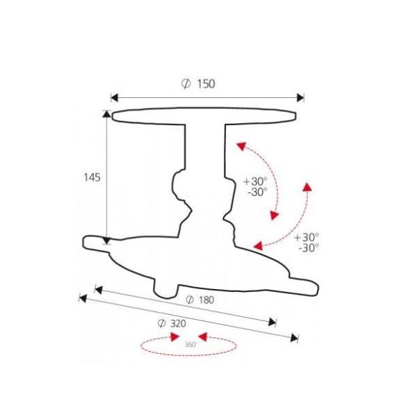 SUPPORTO SOFFITTO PROIETTORI 15KG
