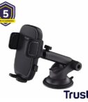 SUPPORTO/HOLDER PER TELEFONO CON MONTAGGIO AL PARABREZZA - TRUST RUNO - NERO