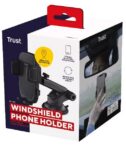 SUPPORTO/HOLDER PER TELEFONO CON MONTAGGIO AL PARABREZZA - TRUST RUNO - NERO