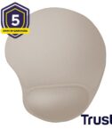 TAPPETINO/MOUSEPAD ERGONOMICO CON POGGIAPOLSO - TRUST BIGFOOT - BEIGE