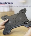 SUPPORTO/RIALZO NOTEBOOK CON 2 VENTOLE DI RAFFREDDAMENTO - TRUST XSTREAM BREEZE - NERO