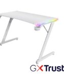 SCRIVANIA GAMING RGB DESK - TRUST GXT 709W LUMINUS - BIANCO