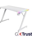 SCRIVANIA GAMING RGB DESK - TRUST GXT 709W LUMINUS - BIANCO
