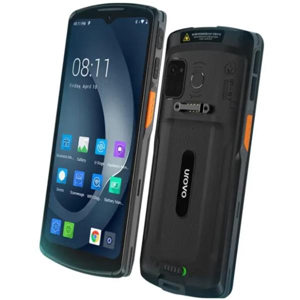 DT66, DISPLAY 6.5” 720x1600, ANDROID 13 (AER), OCTA-CORE 2.4GHZ, SCANNER 1D/2D, NFC, 5G, WIFI 6E, BT 5.2, 8/128GB, CAMERA 5/13MP, IP67, ALIMENTATORE, USB, HANDSTRAP INCLUSI