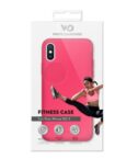 WHITE DIAMONDS - Cover semi-trasparente in TPU rigido con glitter fluttuanti nel liquido compatibile con Apple iPhone Xs/ iPhone X