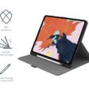 Custodia TekView con porta Apple pencil per iPad Air 10.9" ('20/'22) e iPad Pro 11" ('22/'21/'20/'18) – Grigio/Nero