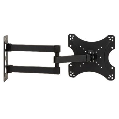 BRACCIO A MURO ALLUNGABILE CON 3 SNODI PER TV LED/LCD DA 14 A 43″ FINO A 18 KG E VESA 200x200