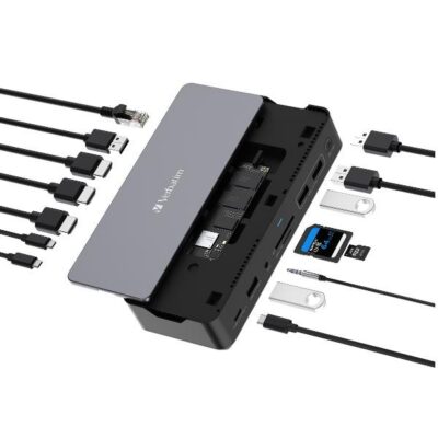Docking Station USB C 15 IN 1 HDMI SSD INCLUSA PD80W