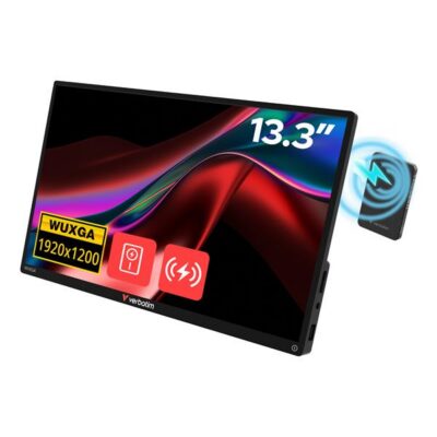 Monitor portatile 13,3″ Touchscreen risoluzione WUXGA alimentazione anche wireless Power bank incluso