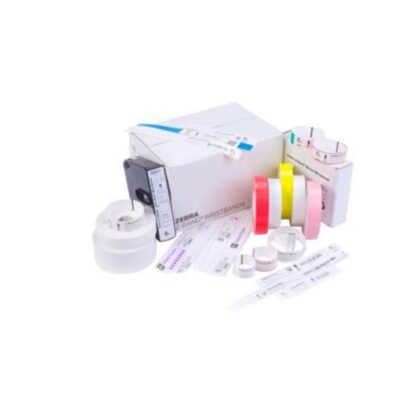Wristband, Polypropylene, 1x10in (25.4x254mm), Direct thermal, Z-Band Splash, Adhesive closure, Cartridge, 350/roll, 6/box, Purple