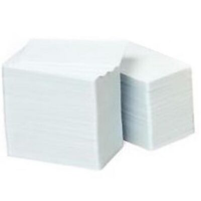 CARD,FOOD SAFE PVC,30 MIL,WHITE/WHITE,GLOSSY (500 BOX)