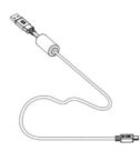 MINI USB CABLE WITH FERRITE