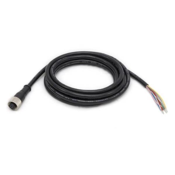 POWER CABLE A-CODED 12 PIN FEMALE M12 CONNECTOR TO FLYING LEADS FOR GS20 LEADER MODULE